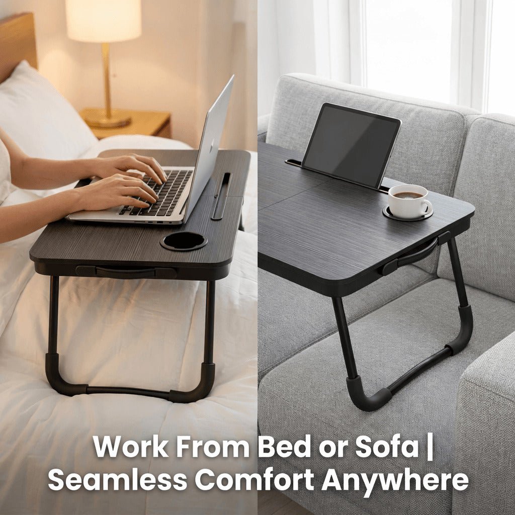 BUYIFY Foldable Lap Desk That Folds Away Into a Carry Case - BUYIFY