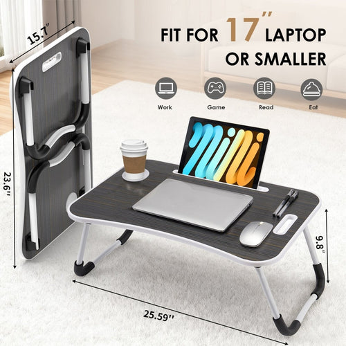 BUYIFY Foldable Laptop Desk for Bed & Sofa - BUYIFY