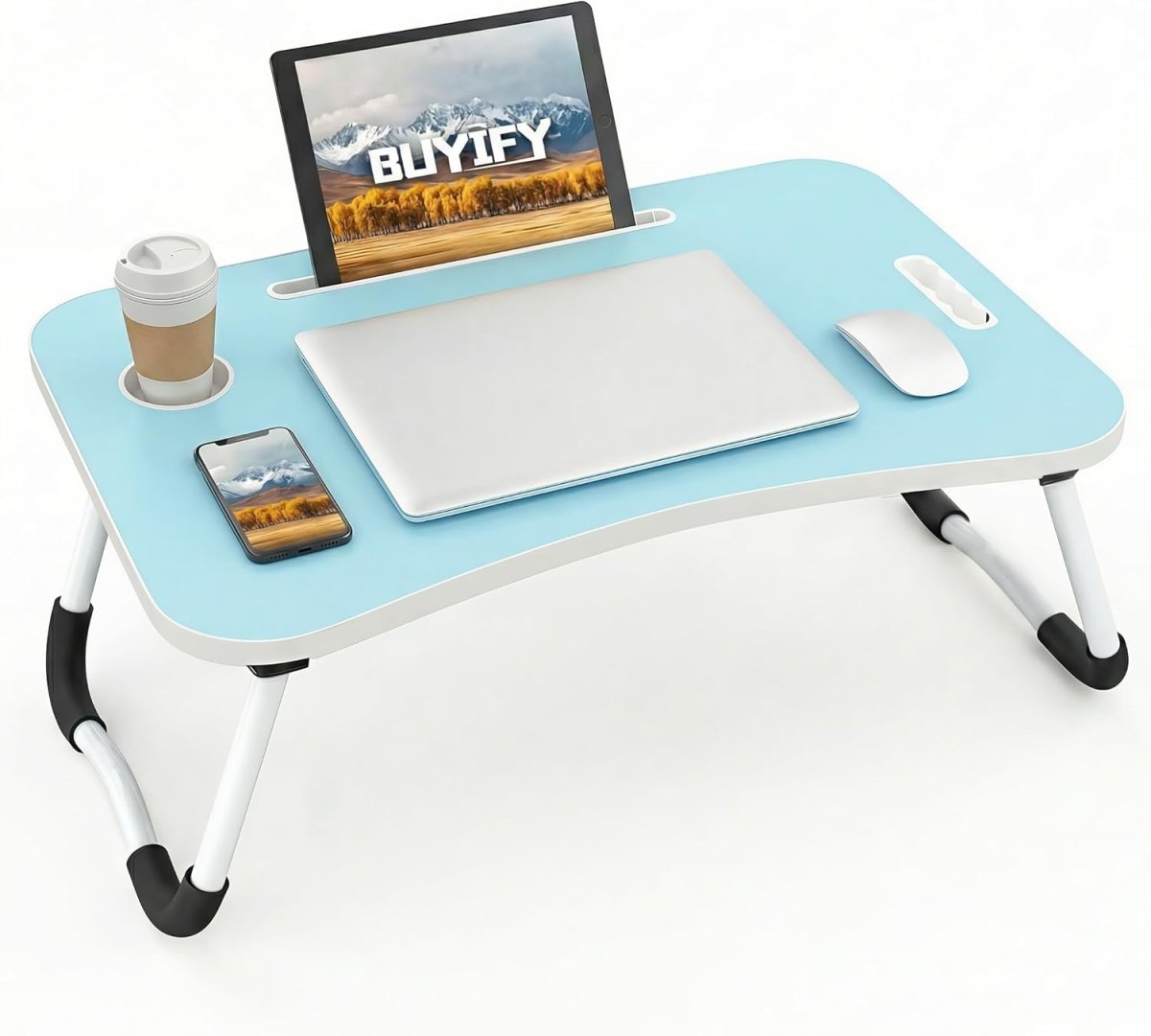 BUYIFY Foldable Laptop Desk for Bed & Sofa - BUYIFY