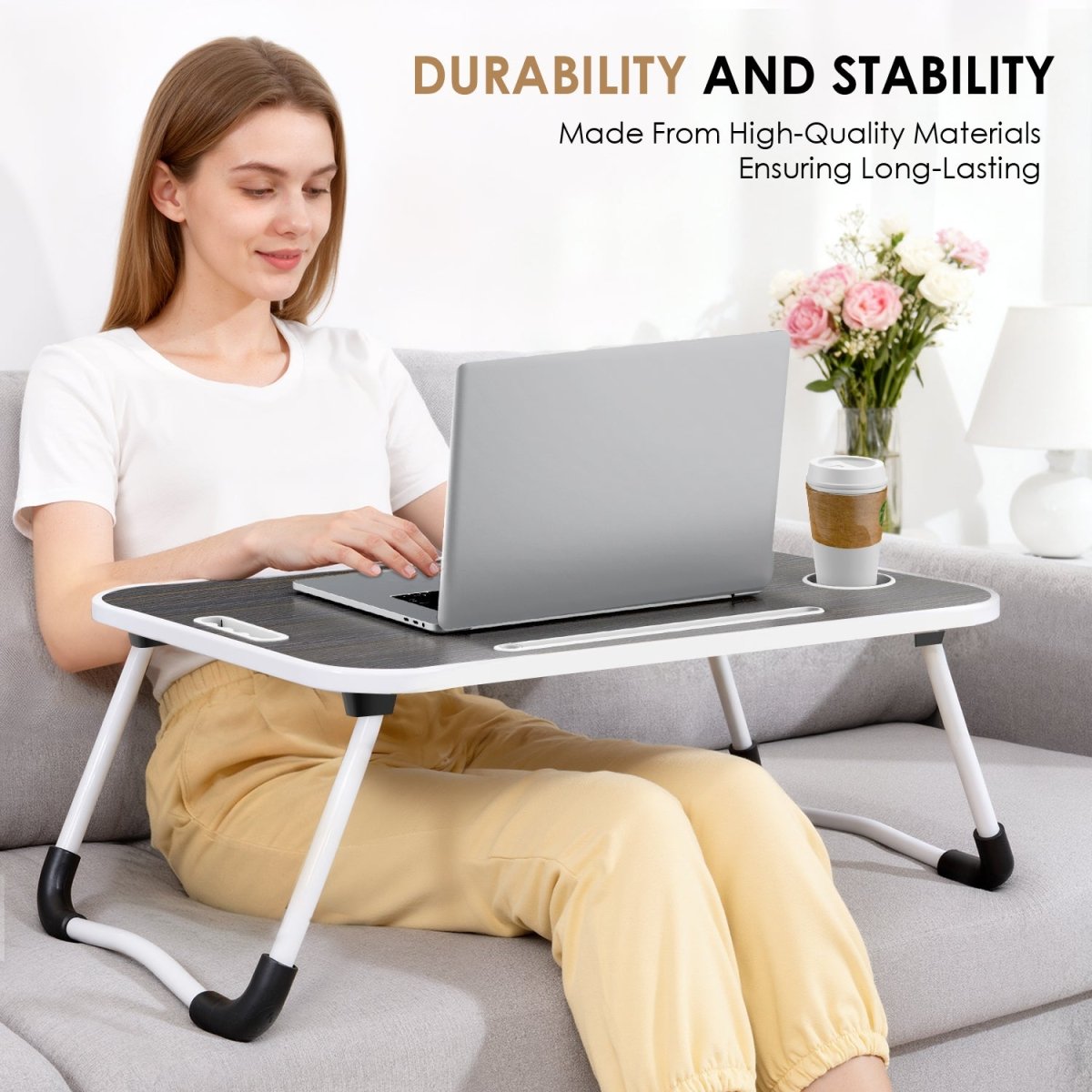 BUYIFY Foldable Laptop Desk for Bed & Sofa - BUYIFY